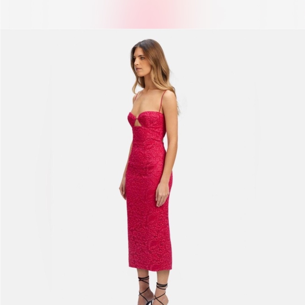 Bardot Ivanna Lace Midi Dress with - Picture 3 of 4